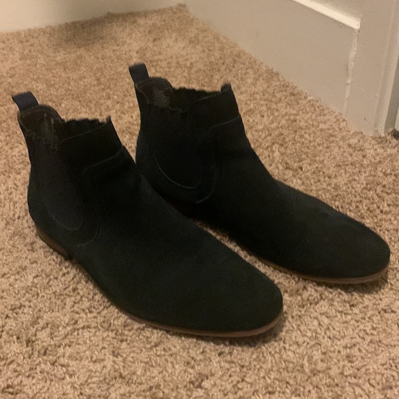 Men’s‎ RAIL Navy Blue Suede Chelsea Slip-on Boots Shoes 43 10 US - Picture 6 of 9